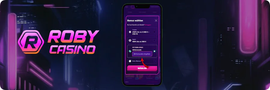 Promo Code bei Roby Casino