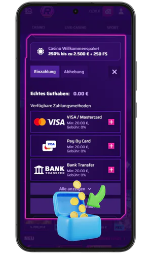 Tätigen Sie eine Einzahlung, um den Bonus zu aktivieren Roby Casino