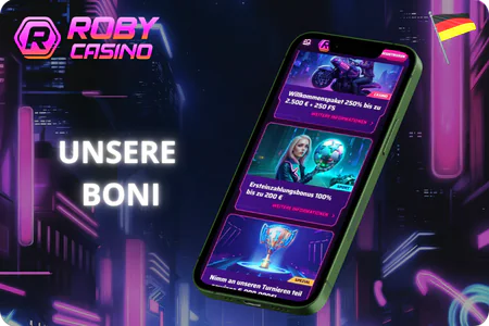 Unsere  Boni Roby Casino